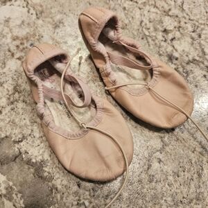 BLOCH Bunny Hop Pink Leather Ballet Flats